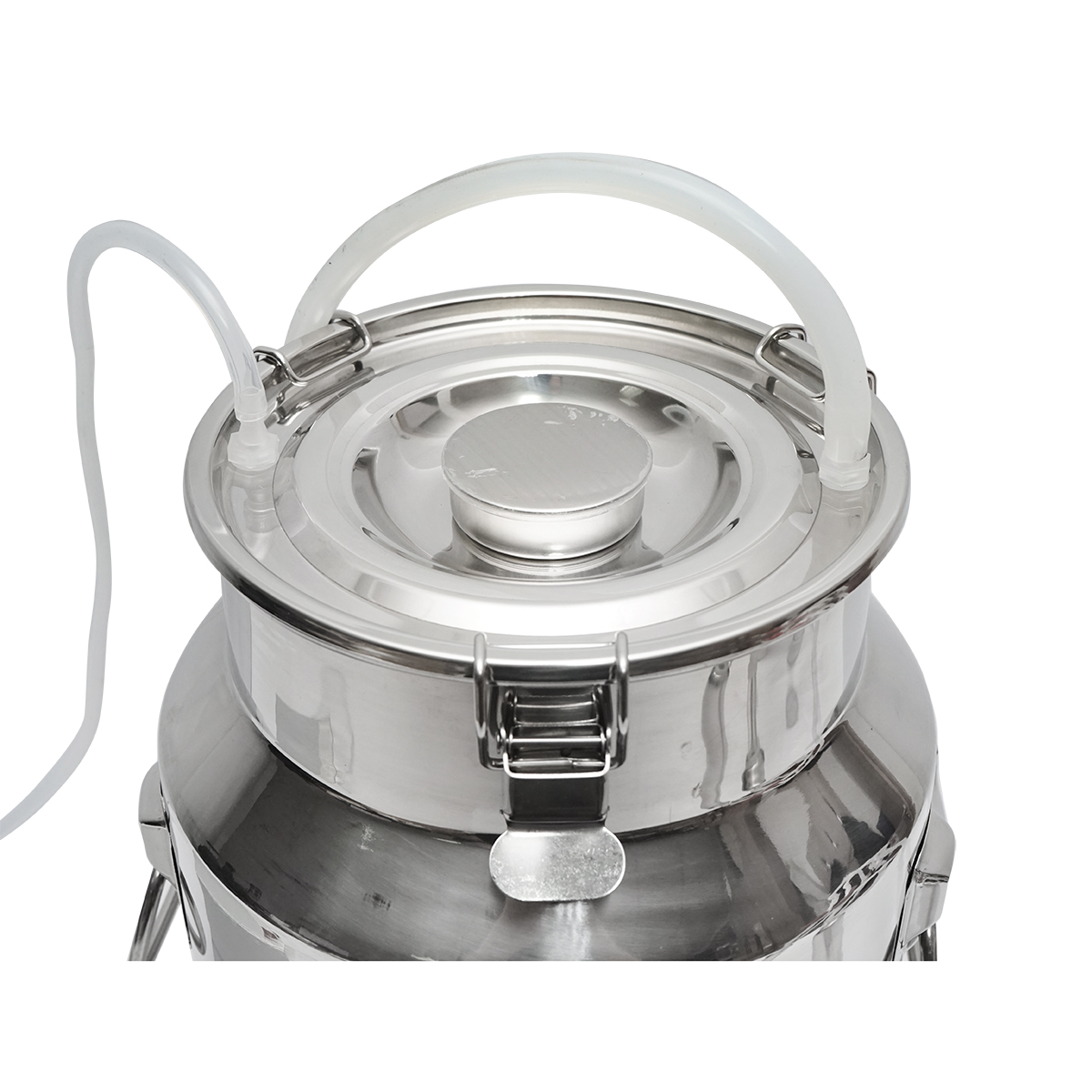 Aparat de muls portabil cu 1 post pentru vaci bidon inox 18L - imagine 3