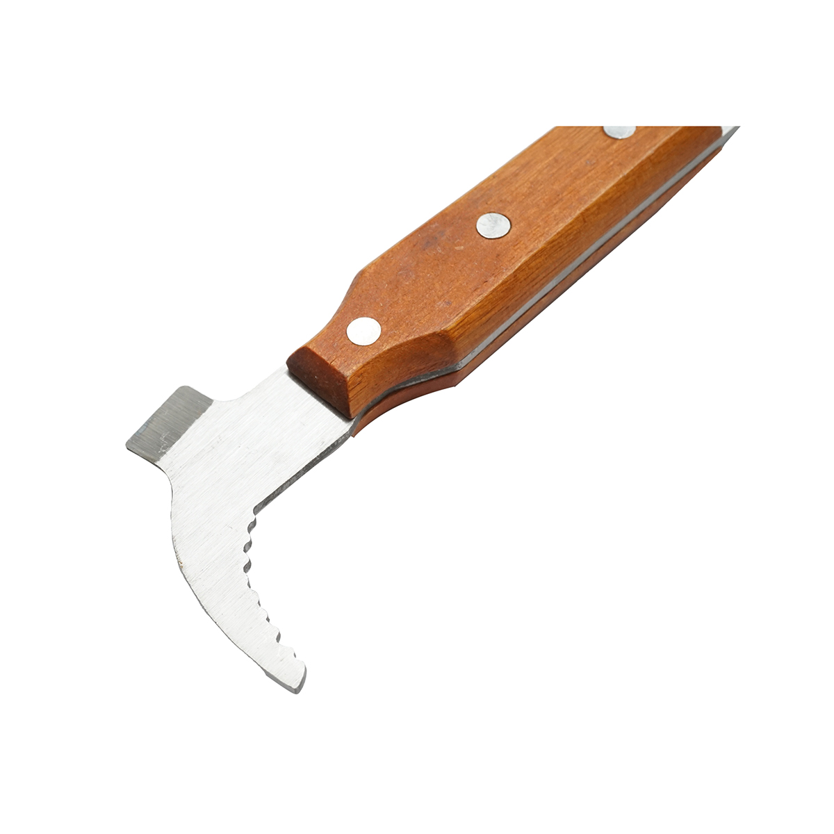 Dalta apicola din inox cu maner din lemn si scara tip L 260mm - imagine 2