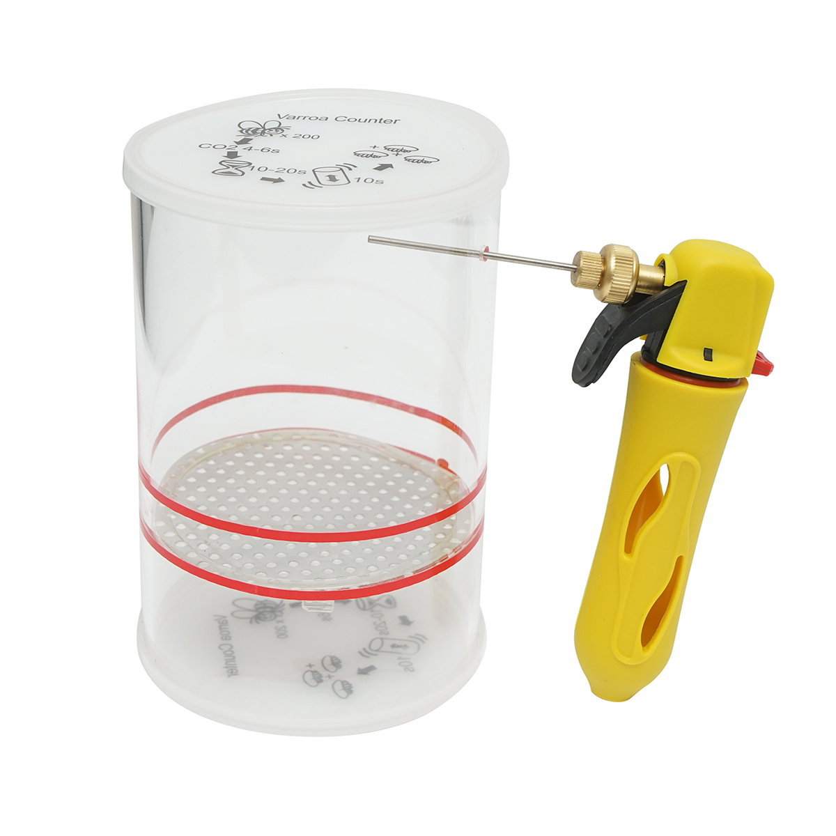 Tester Varroa pentru depistarea acarienilor la albini