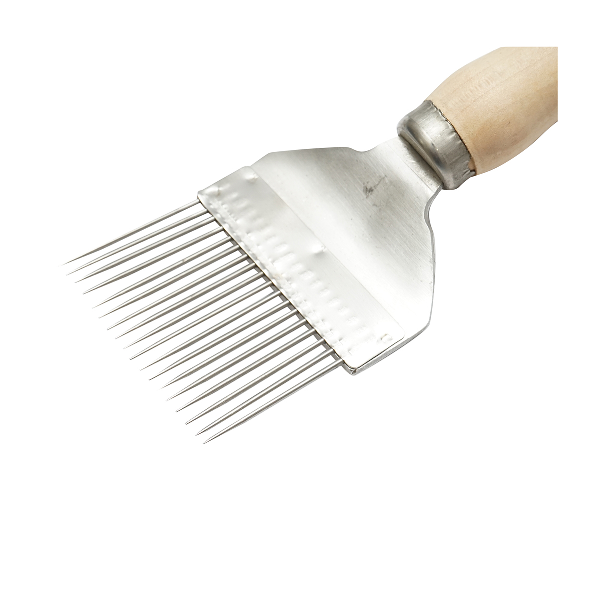 Furculita descapacit din inox cu maner de lemn 215mm - imagine 3