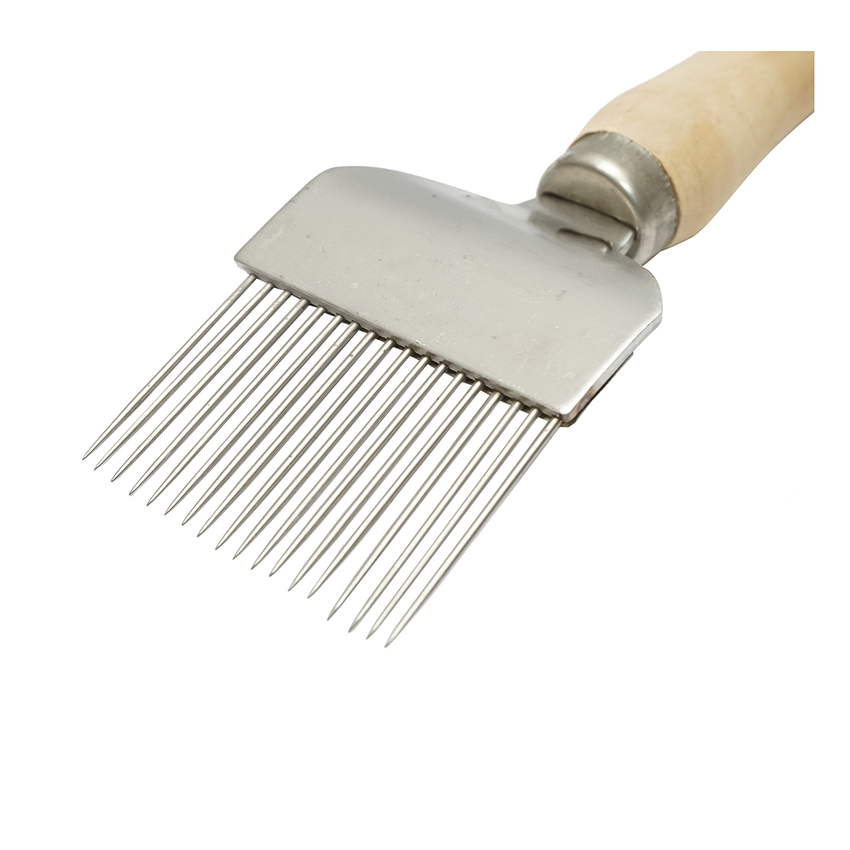 Furculita descapacit din inox cu maner de lemn 215mm - imagine 4