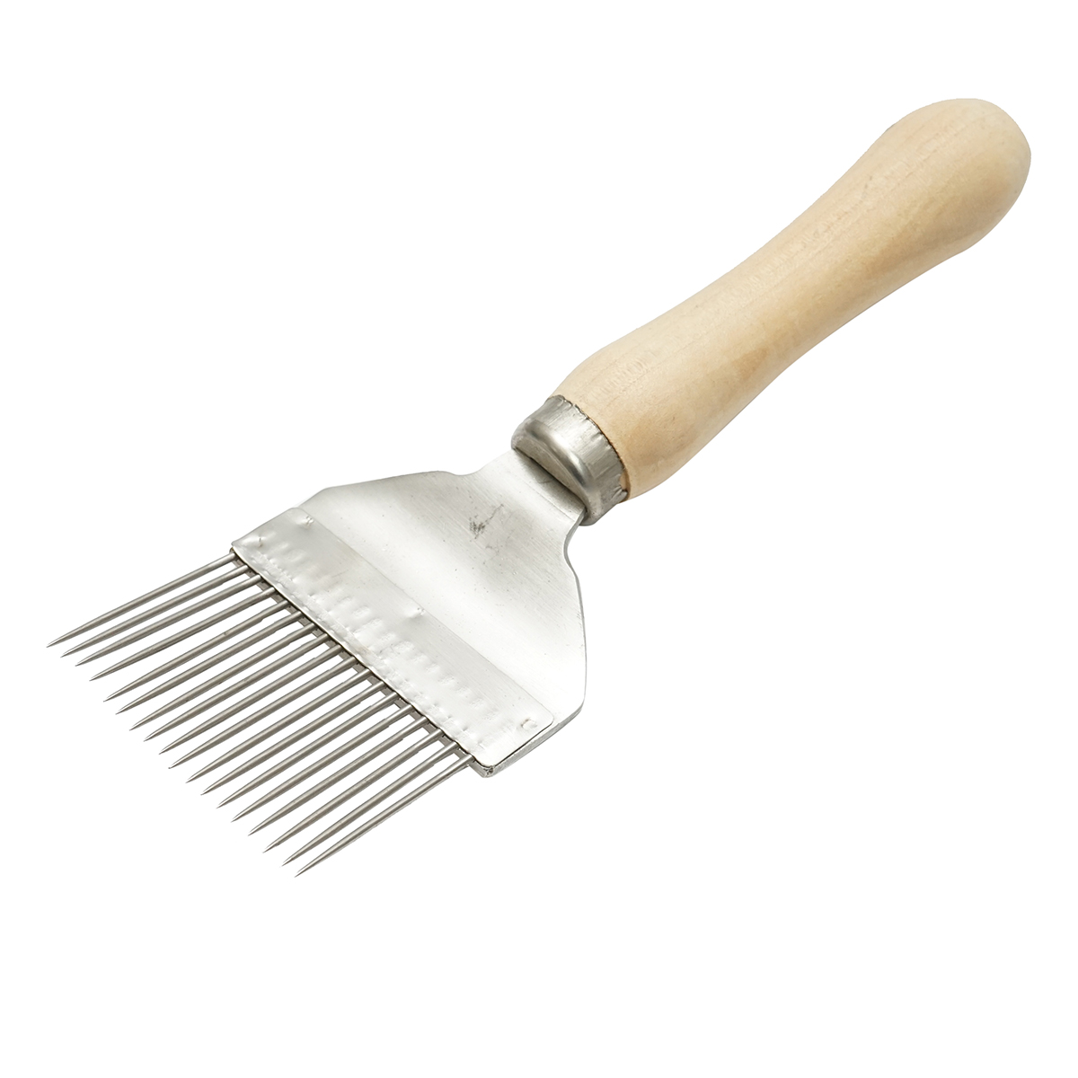 Furculita descapacit din inox cu maner de lemn 215mm