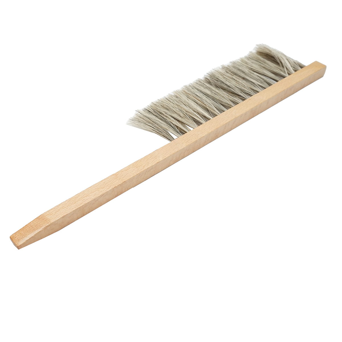 Perie apicola rand simplu din coada de cal cu maner din lemn - imagine 3