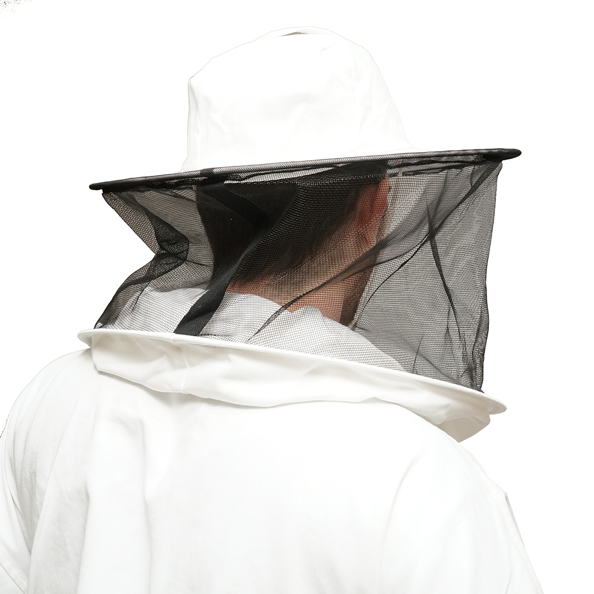 Bluza apicola alba cu masca de protectie marimea XL - imagine 6