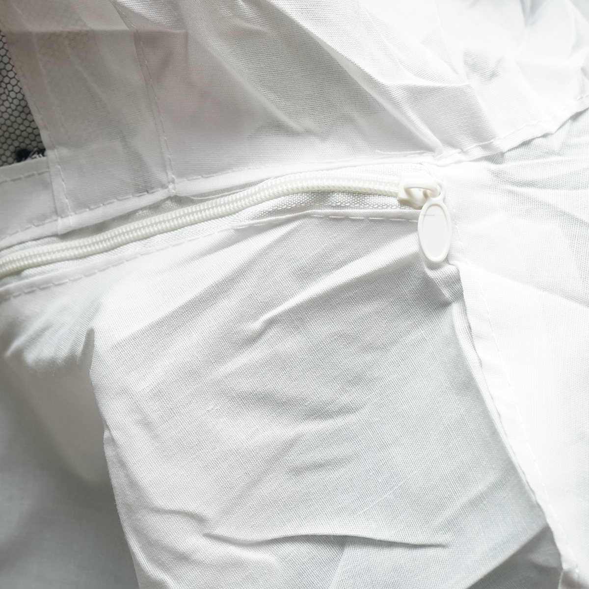 Bluza apicola alba cu masca de protectie marimea XXL - imagine 6