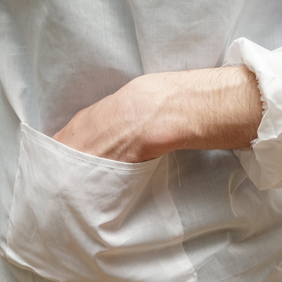 Bluza apicola alba cu masca de protectie marimea XXL - imagine 5