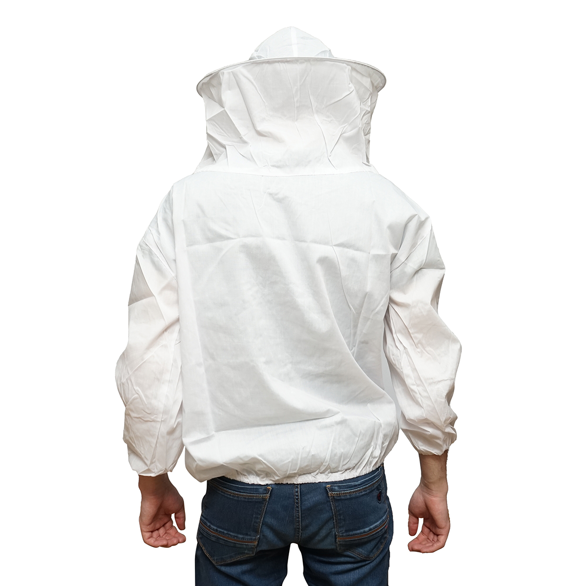 Bluza apicola alba cu masca de protectie marimea XXL - imagine 3