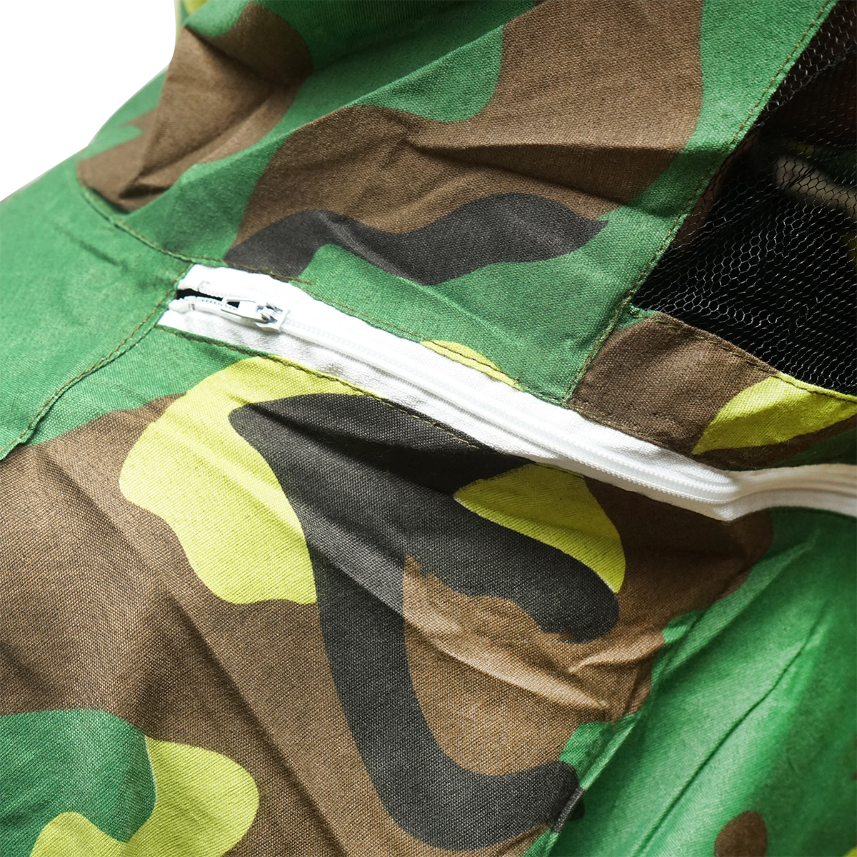 Bluza apicola tip camuflaj marimea L cu masca protectie - imagine 5