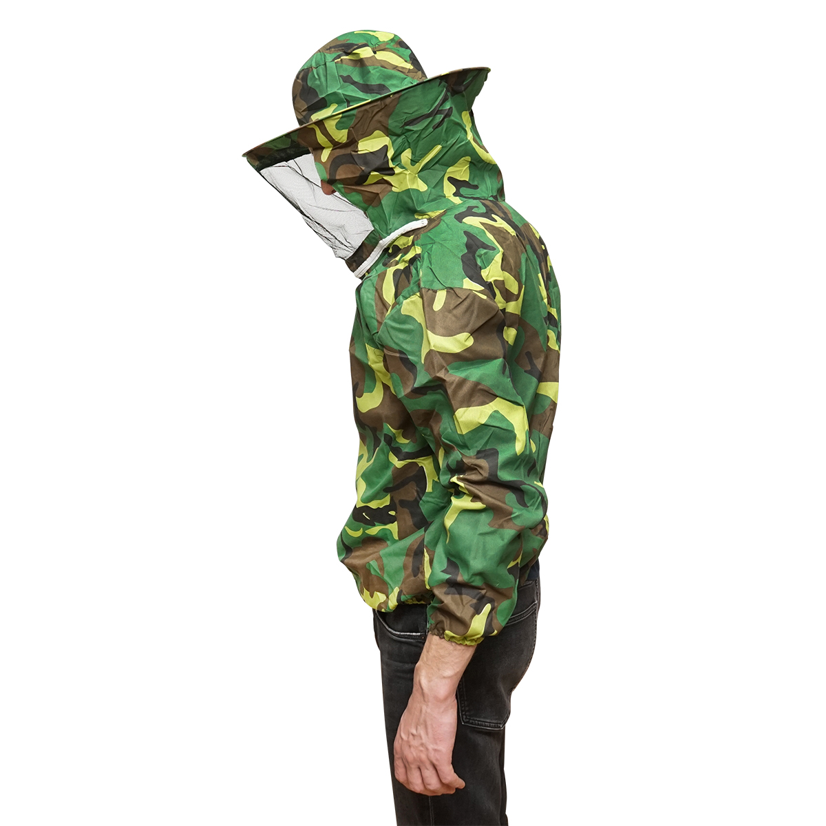 Bluza apicola tip camuflaj marimea L cu masca protectie - imagine 4