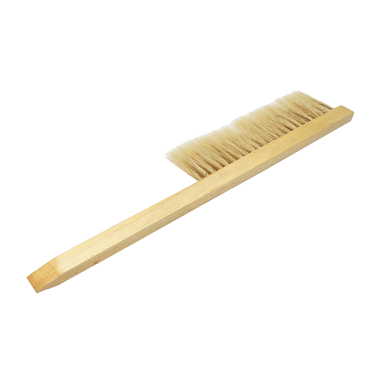 Perie apicola rand dublu din coada de cal cu maner din lemn 410x80mm - imagine 3