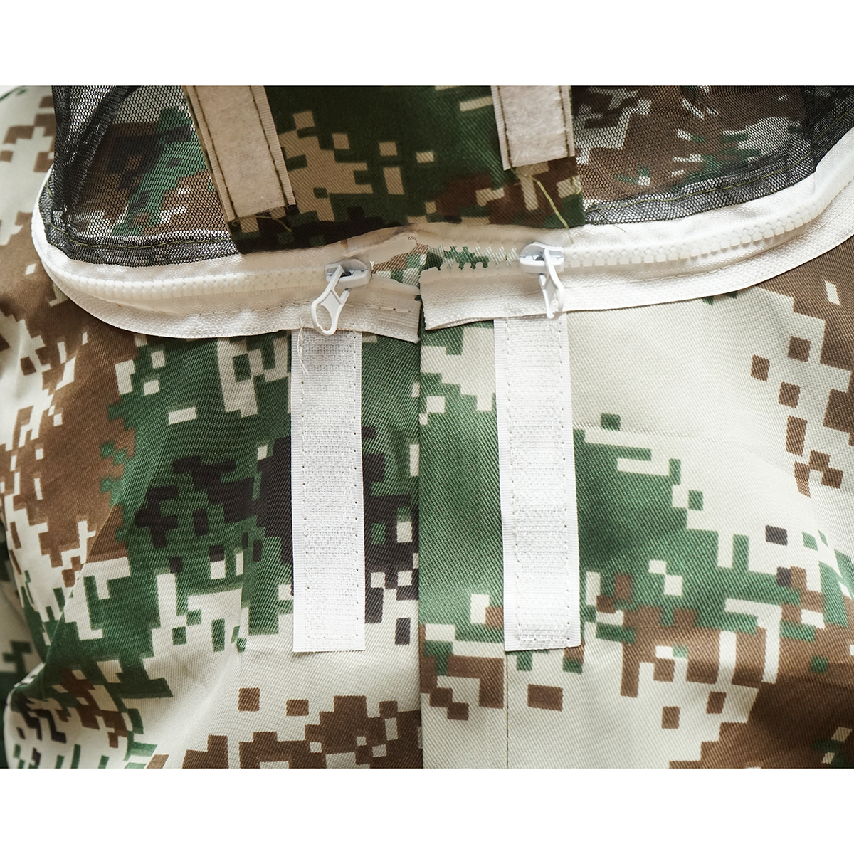 Bluza apicola tip camuflaj marimea XL cu masca protectie - imagine 6