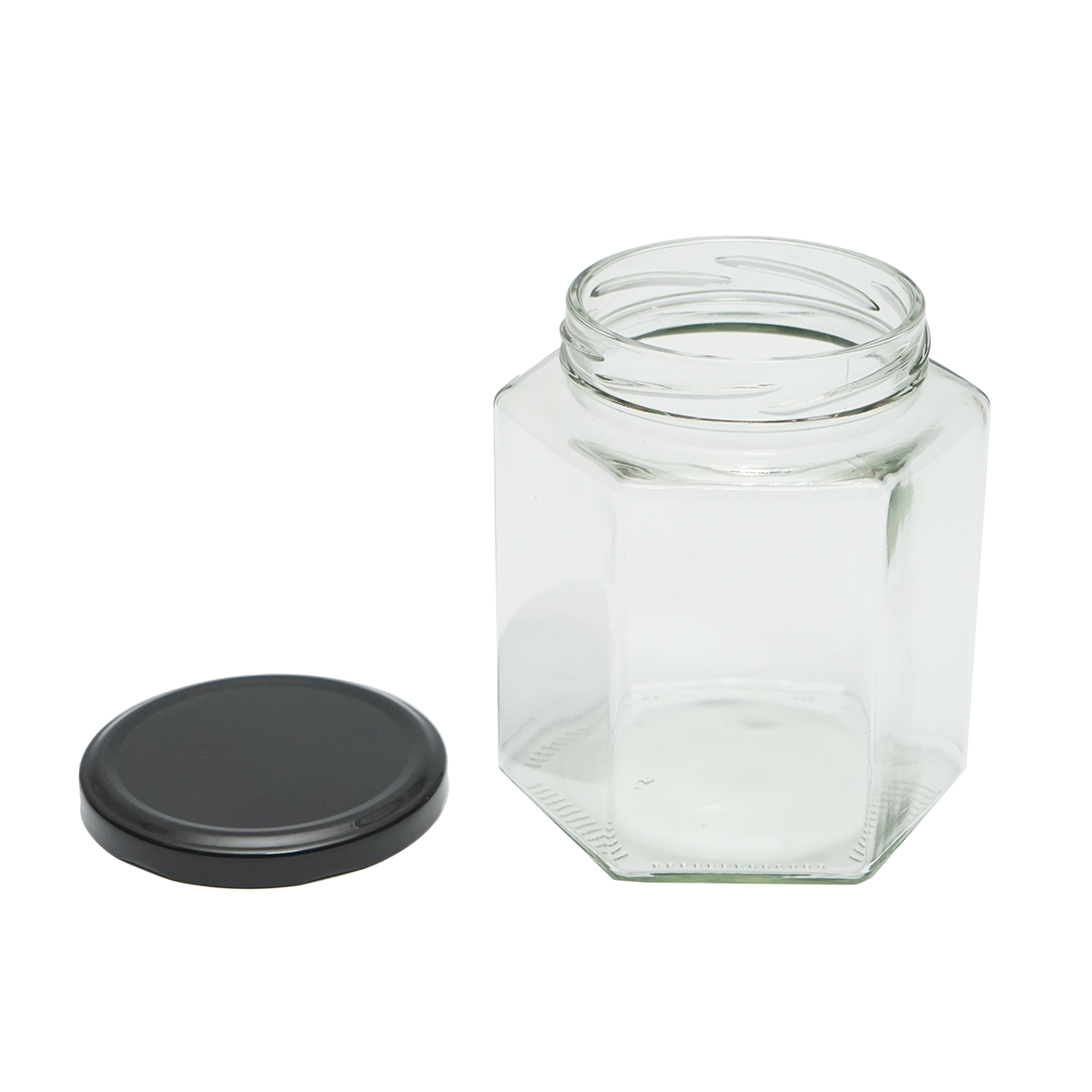 Borcan din sticla cu capac pentru miere 730ml - imagine 2