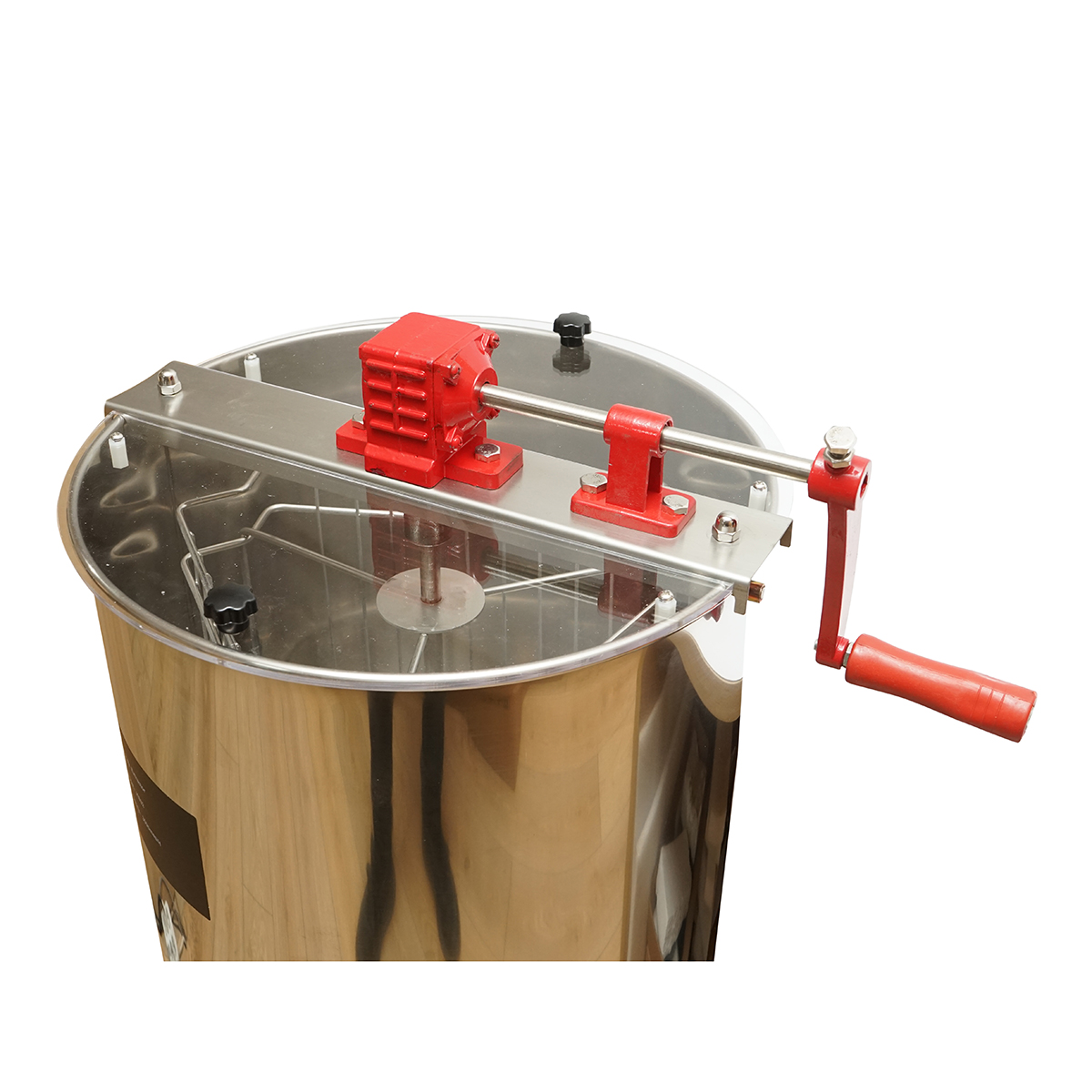 Centrifuga manuala apicola, extractor miere din inox cu 3 rame - imagine 4