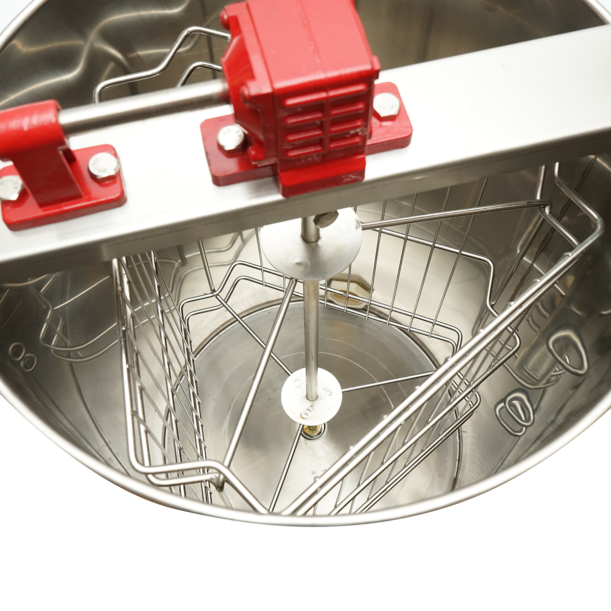 Centrifuga manuala apicola, extractor miere din inox cu 3 rame - imagine 5