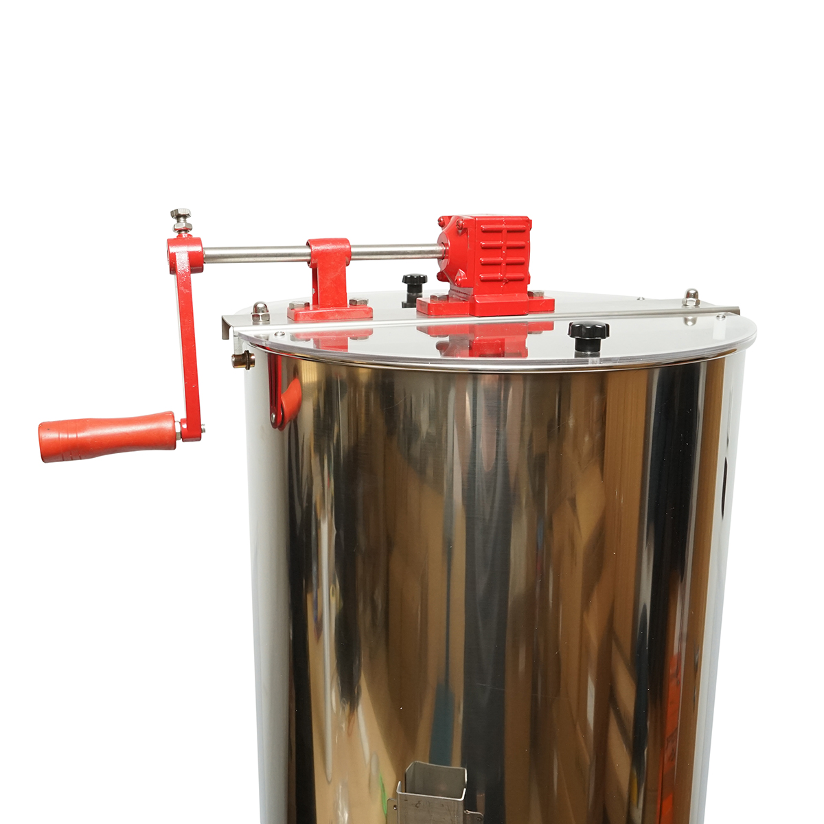 Centrifuga manuala apicola, extractor miere din inox cu 3 rame - imagine 3