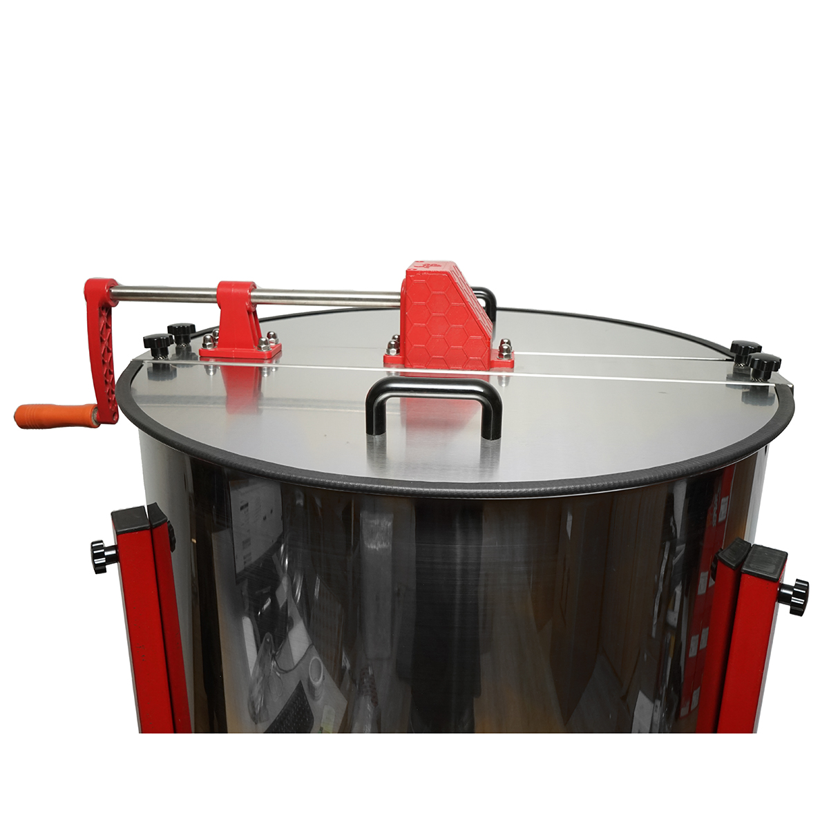 Centrifuga manuala apicola, extractor miere din inox cu 4 rame - imagine 4