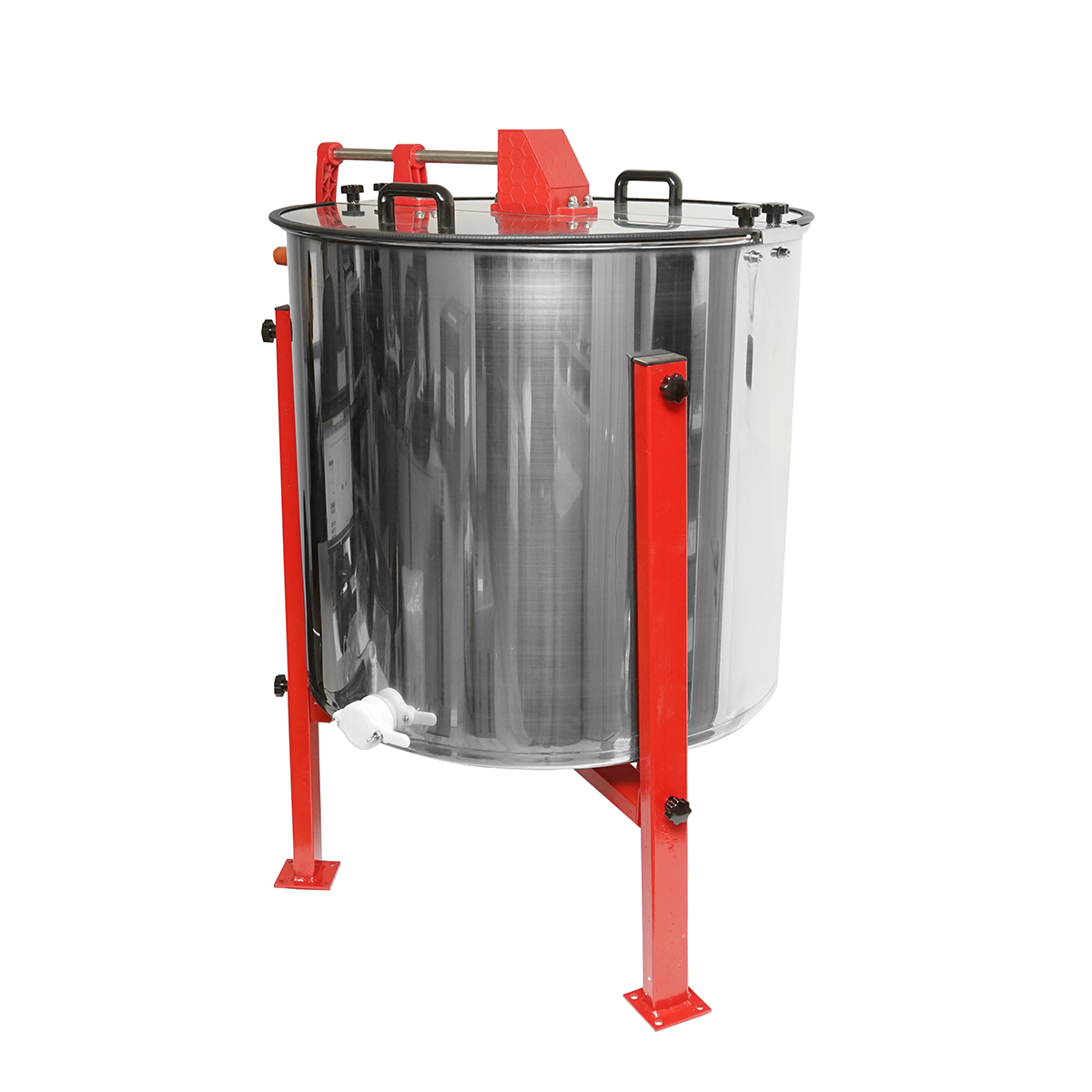 Centrifuga manuala apicola, extractor miere din inox cu 4 rame - imagine 2