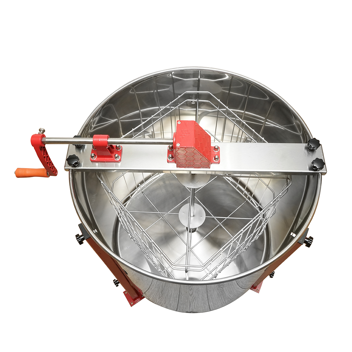Centrifuga manuala apicola, extractor miere din inox cu 4 rame - imagine 6