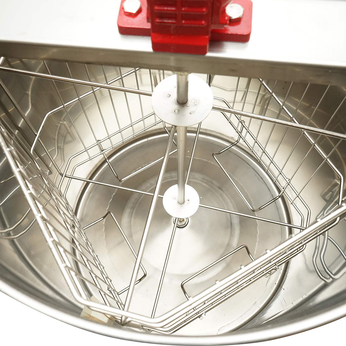 Centrifuga manuala apicola, extractor miere din inox cu 4 rame - imagine 5