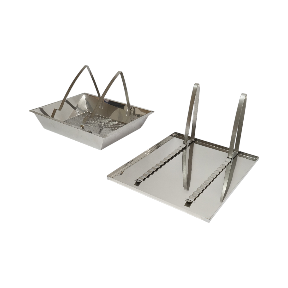 Tava pentru descapacit cu sita din inox 520x415x110mm