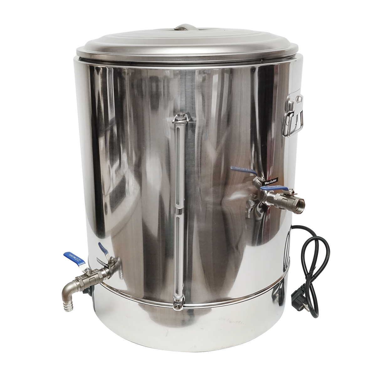 Topitor de ceara cu apa din inox cu pereti dubli 220V - imagine 4