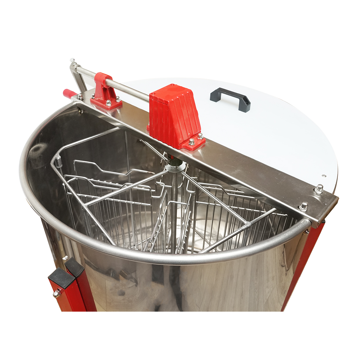 Centrifuga manuala apicola, extractor miere din inox cu 4 rame - imagine 6