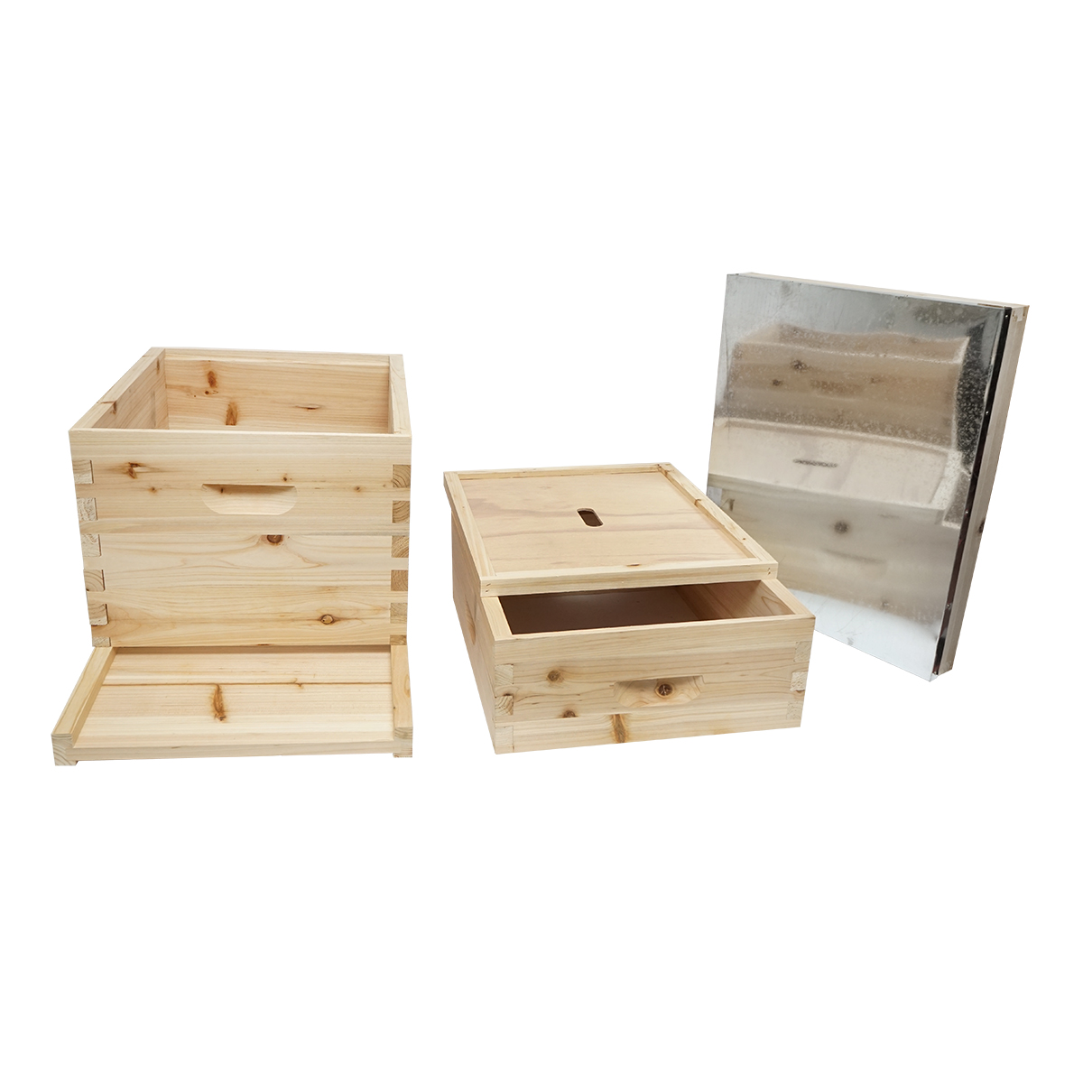 Stup pentru albine din lemn, Dadant, 500x430x310mm - imagine 4