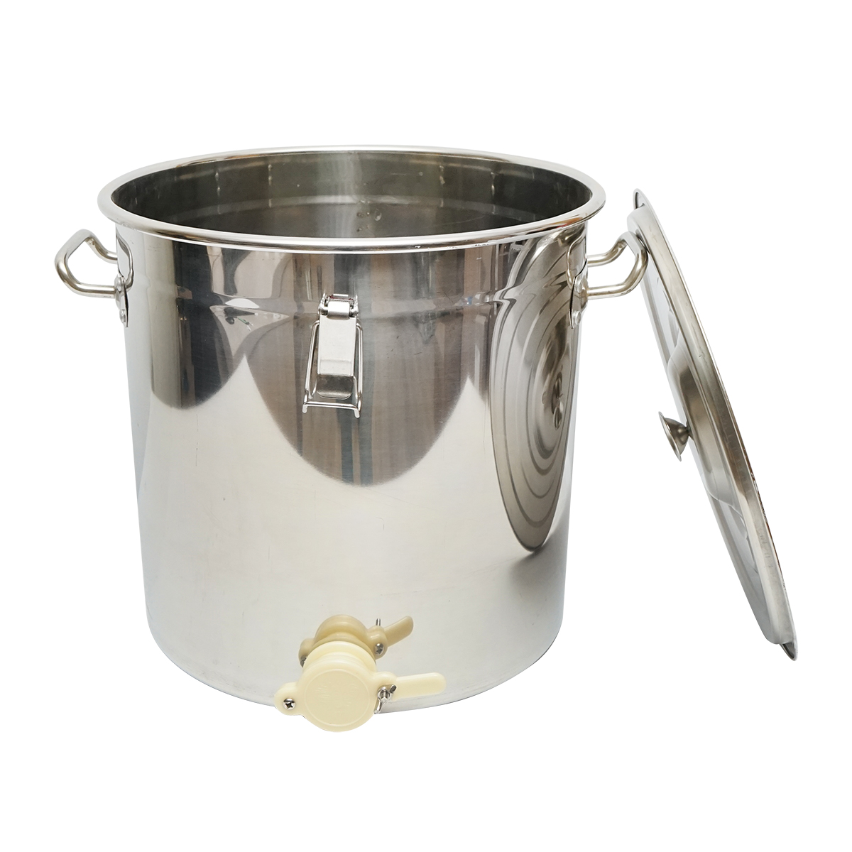Maturator din inox cu capac pentru miere de albine 40kg - imagine 2