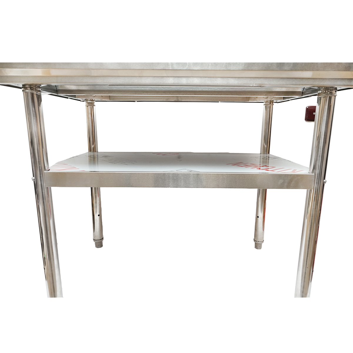 Masa de lucru apicola din inox 1000x700x800mm cu raft - imagine 2