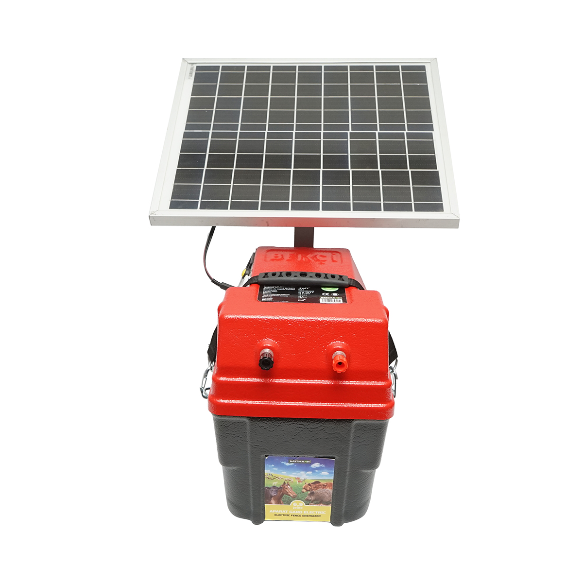 Aparat generator de impulsuri 6.9 Joule 12-220V cu baterie 12V, 14A si panou solar 20W - imagine 2