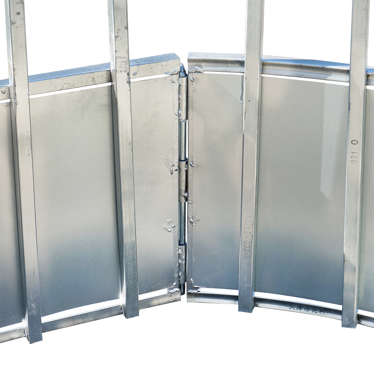 Iesle hranire animale ovala pentru baloti fan cu 22 locuri 3.4x1.7x1m - imagine 3