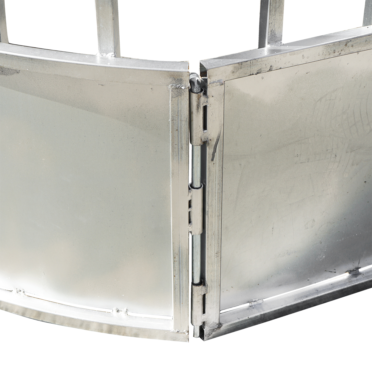 Iesle hranire animale ovala pentru baloti fan cu 22 locuri 3.4x1.7x1m - imagine 4