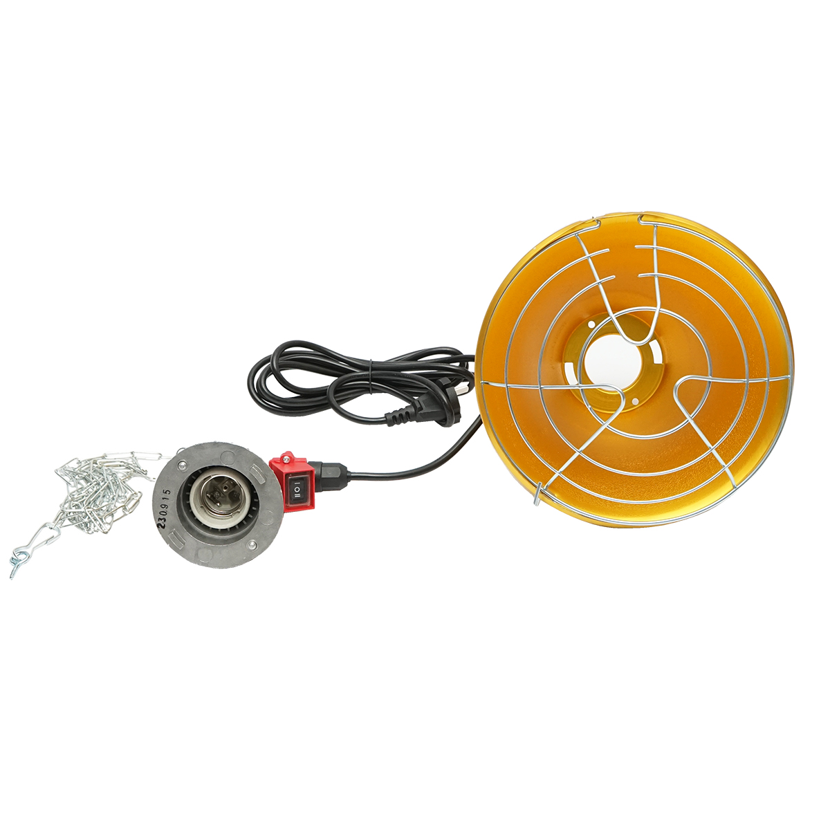 Lampa incalzire cu infrarosu 21.5cm pentru pui, animale, 230V - imagine 3