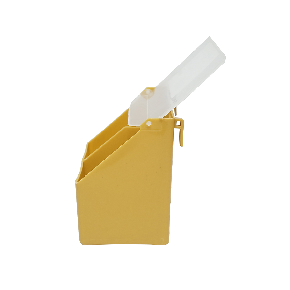 Hranitoare porumbei din plastic rabatabila, 2 compartimente 16x9x14cm - imagine 3