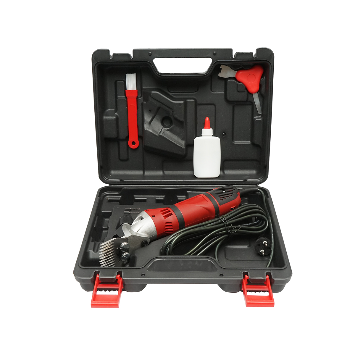 Masina profesionala de tuns oi 220V/50-60Hz, 990W 2400rot/min, lama din otel tratat si cap aluminiu - imagine 2