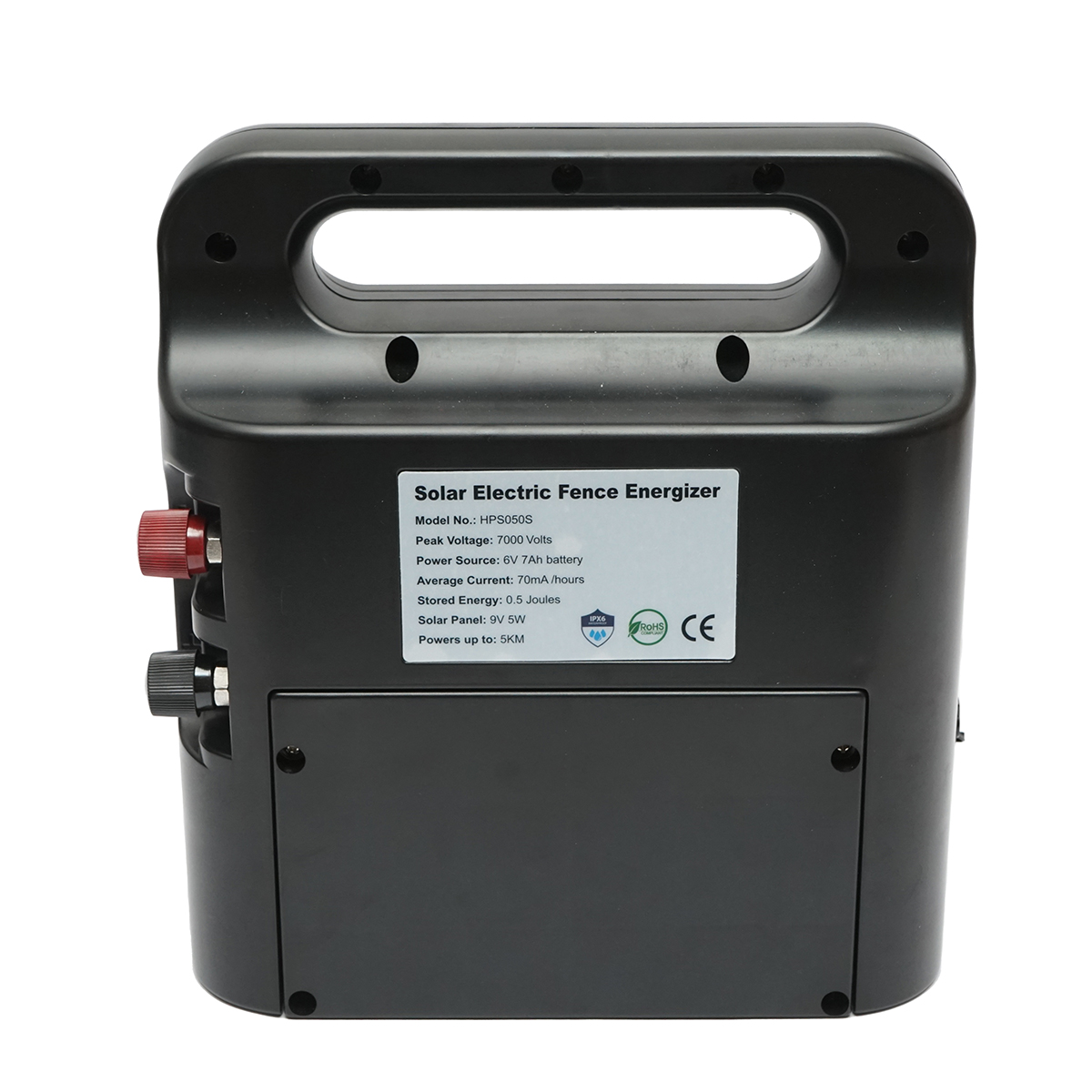 Aparat generator de impulsuri 1 Joule 5km, 220V cu panou solar 5W 9V si baterie 6V 7Ah Breckner Germany - imagine 2
