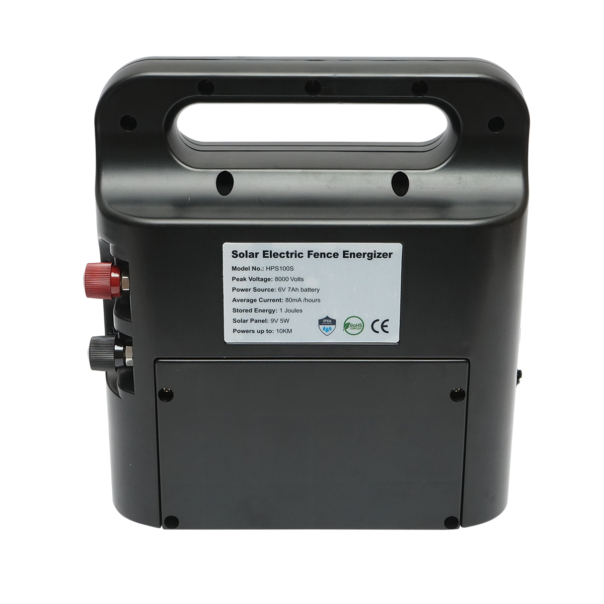 Aparat generator de impulsuri 2 Joule 10km, 220V cu panou solar 5W 9V si baterie 6V 7Ah Breckner Germany - imagine 3