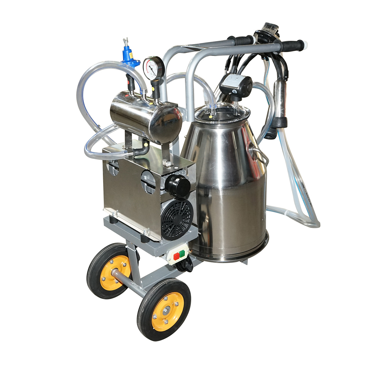 Aparat de muls vaci 1 post 650W, bidon inox 25L, grup de muls cu 4 mansoane, presiune vid 45-50 kPa, pulsatii 60-80 cpm - imagine 4