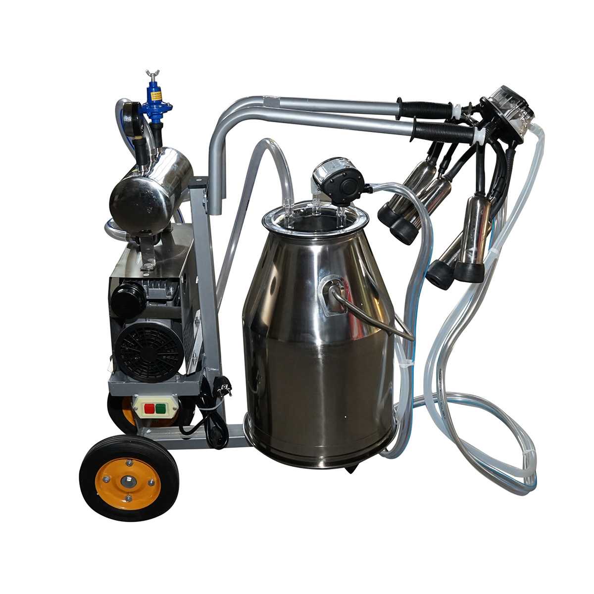 Aparat de muls vaci 1 post 650W, bidon inox 25L, grup de muls cu 4 mansoane, presiune vid 45-50 kPa, pulsatii 60-80 cpm - imagine 3