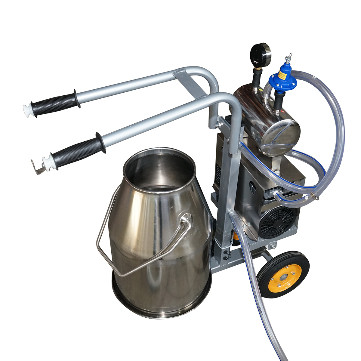 Aparat de muls vaci 1 post 650W, bidon inox 25L, grup de muls cu 4 mansoane, presiune vid 45-50 kPa, pulsatii 60-80 cpm - imagine 5