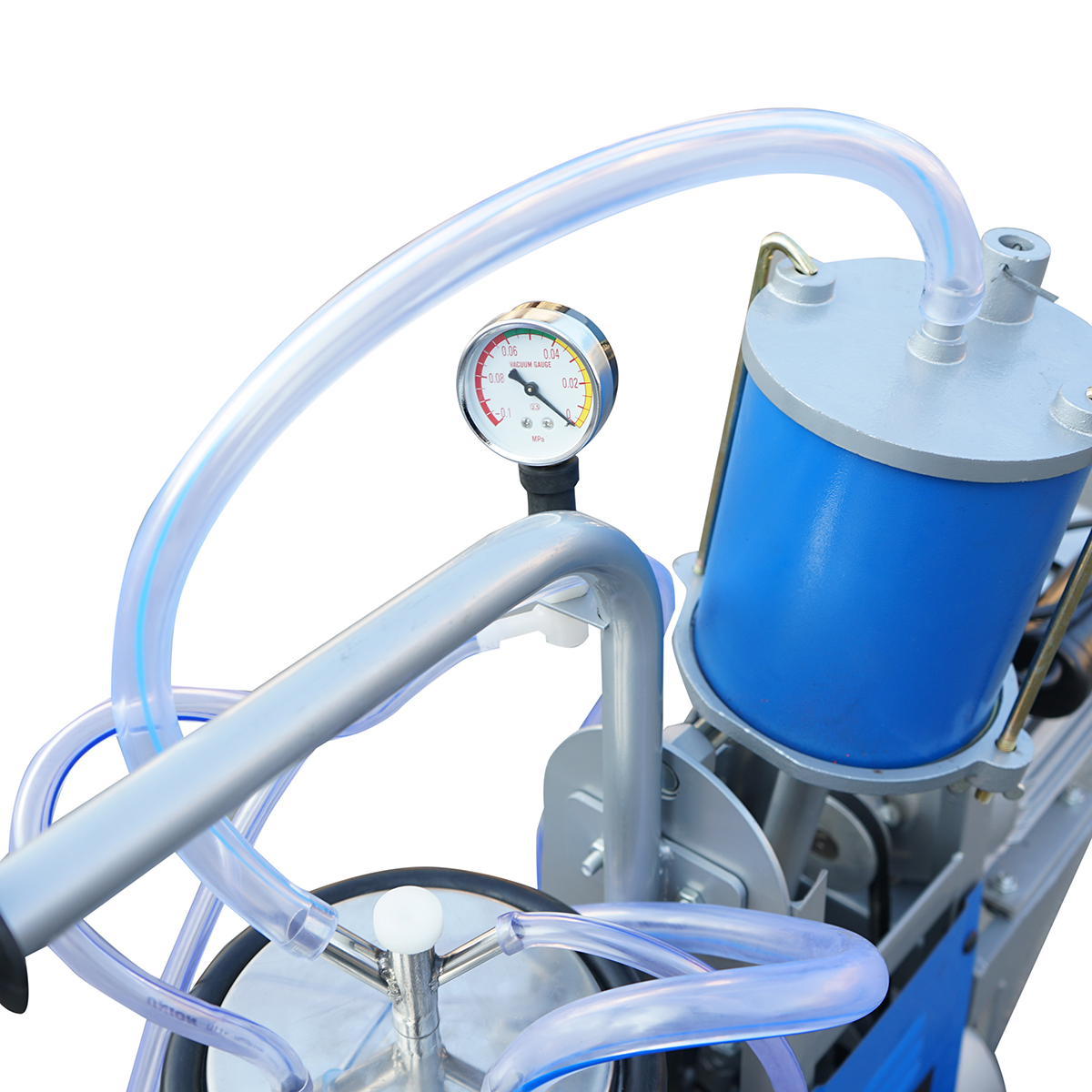 Aparat de muls vaci 1 post 550W, 220V bidon inox 25L, grup de muls cu 4 mansoane, presiune vid 45-50 kPa, pulsatii 60-80 cpm - imagine 8