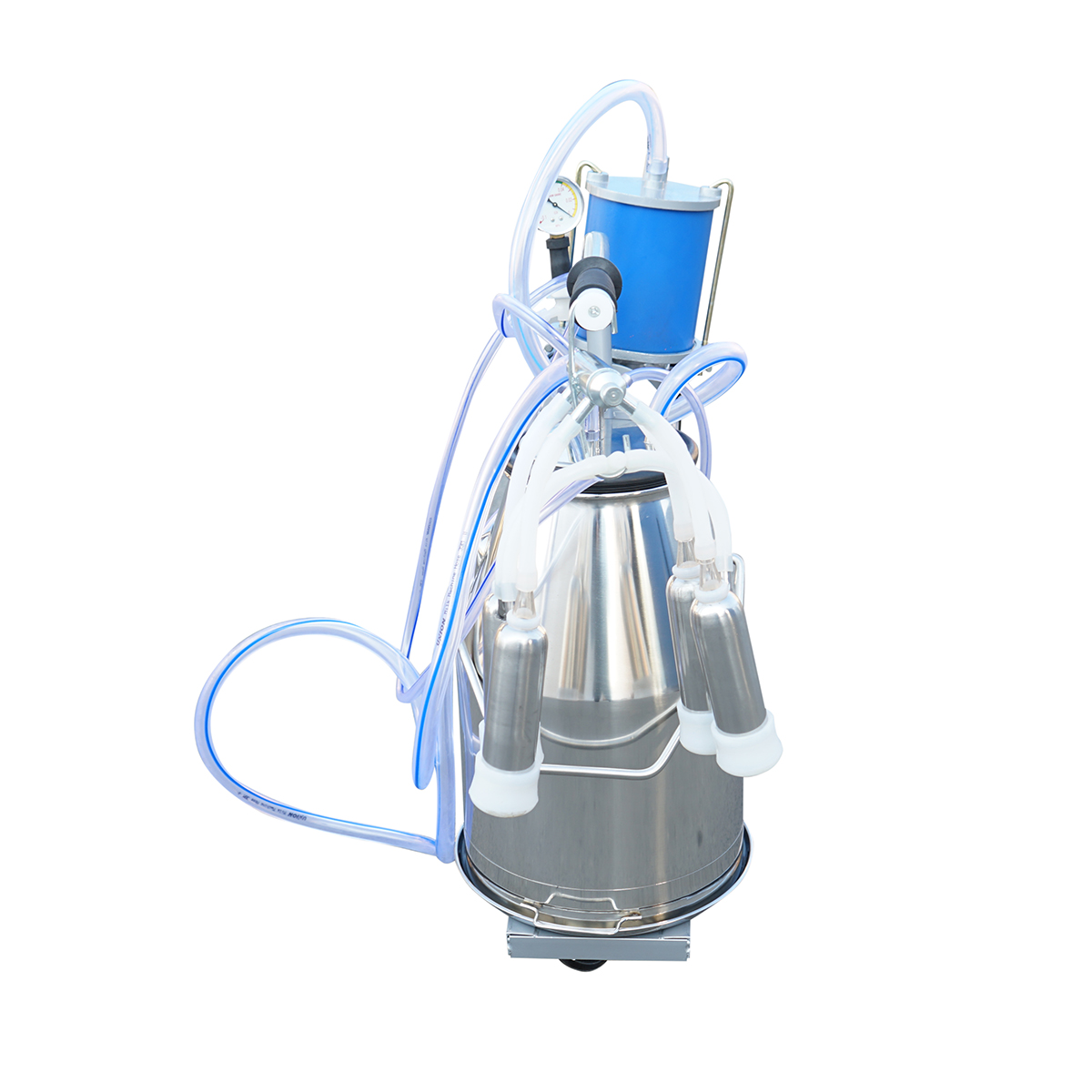 Aparat de muls vaci 1 post 550W, 220V bidon inox 25L, grup de muls cu 4 mansoane, presiune vid 45-50 kPa, pulsatii 60-80 cpm - imagine 3