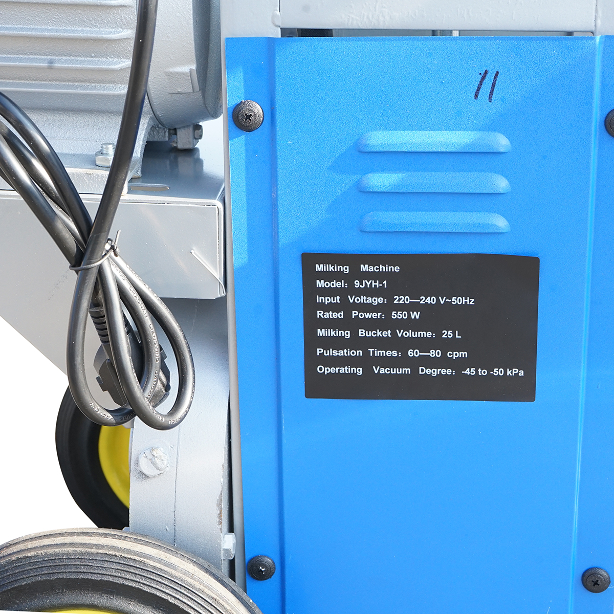 Aparat de muls oi si capre 1 post 550W, 220V bidon inox 25L, grup de muls cu 2 mansoane, presiune vid 45-50 kPa, pulsatii 60-80 cpm - imagine 9