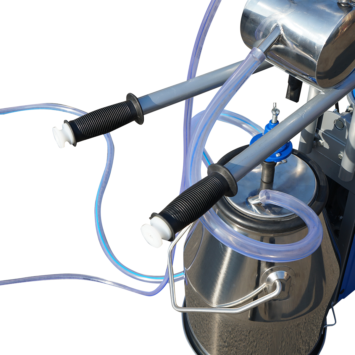 Aparat de muls oi si capre 1 post 550W, 220V bidon inox 25L, grup de muls cu 2 mansoane, presiune vid 45-50 kPa, pulsatii 60-80 cpm - imagine 6