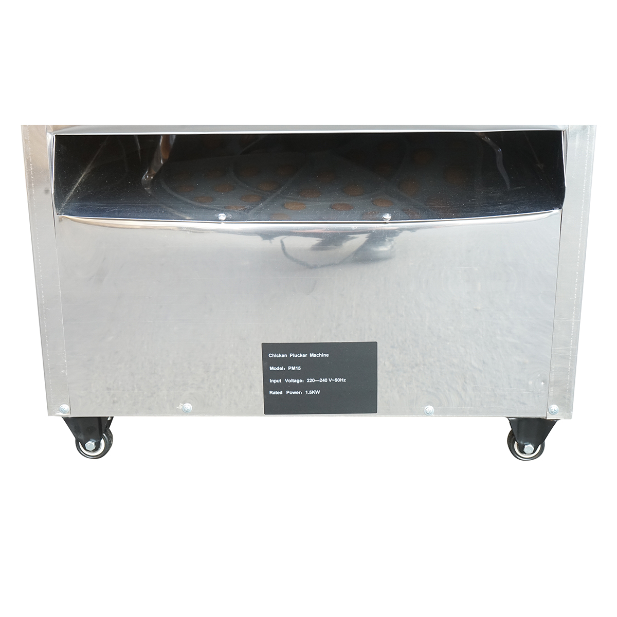 Deplumator pasari inox 1500W, 220V capacitate max. 4 pasari, 157 degete, 180 r/min IP68 - imagine 7