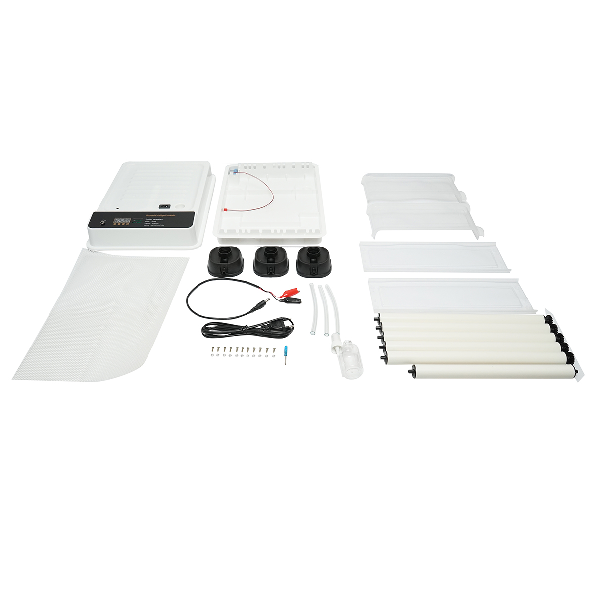 Incubator automat 30 oua 50W, 12V-220V cu rotire automata, control temperatura, umiditate, afisaj digital - imagine 3