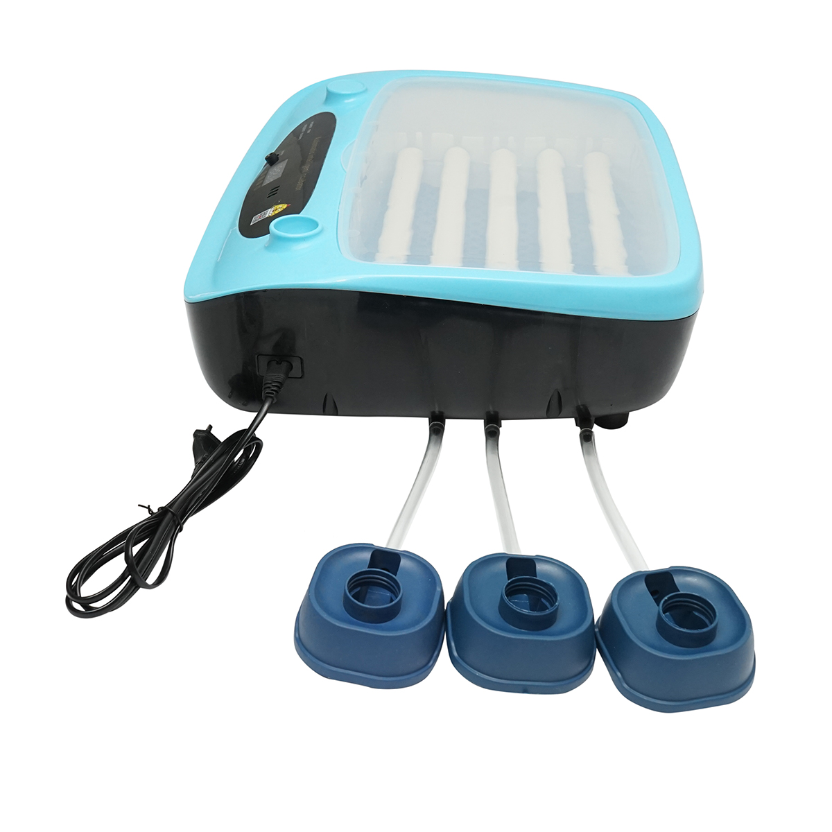 Incubator automat 24 oua 75W, 12V-220V cu rotire automata, control temperatura, umiditate, afisaj digital - imagine 2