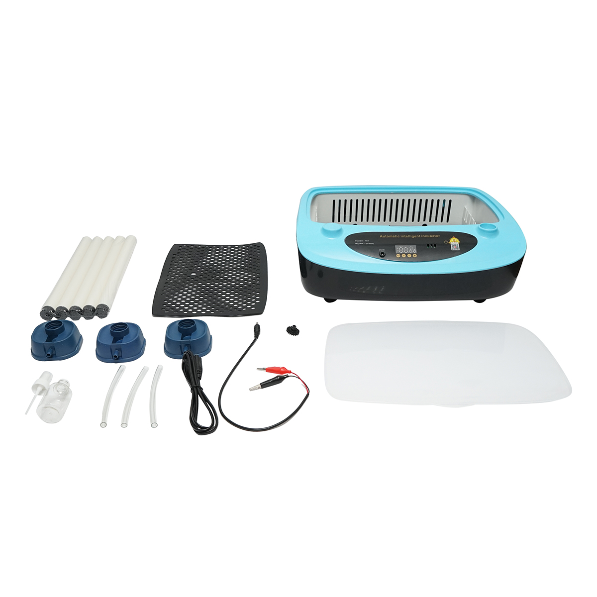 Incubator automat 24 oua 75W, 12V-220V cu rotire automata, control temperatura, umiditate, afisaj digital - imagine 3