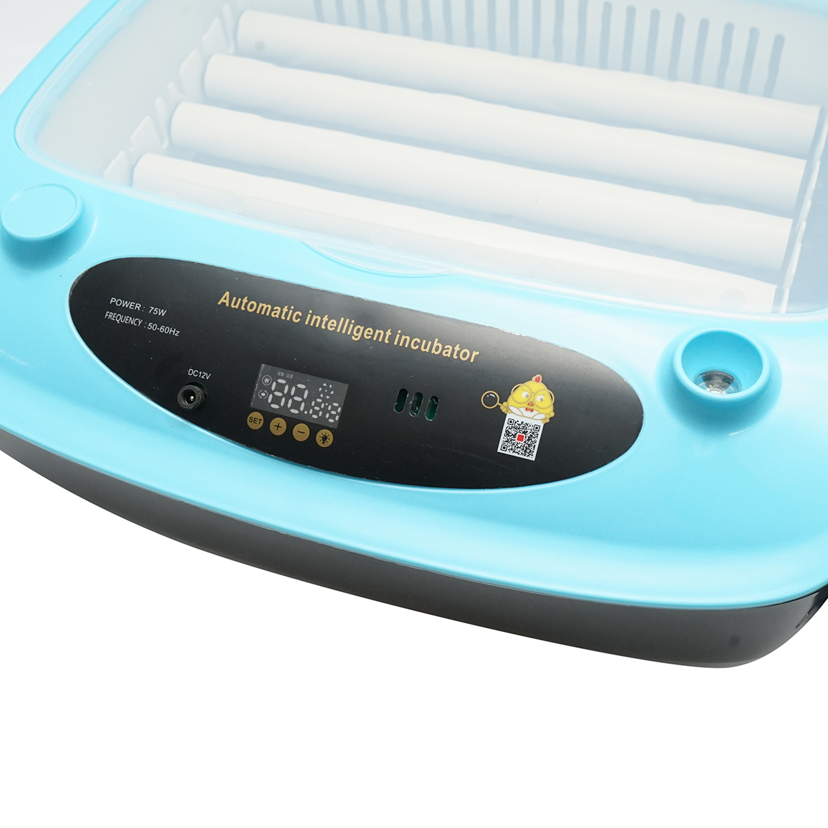 Incubator automat 24 oua 75W, 12V-220V cu rotire automata, control temperatura, umiditate, afisaj digital - imagine 7