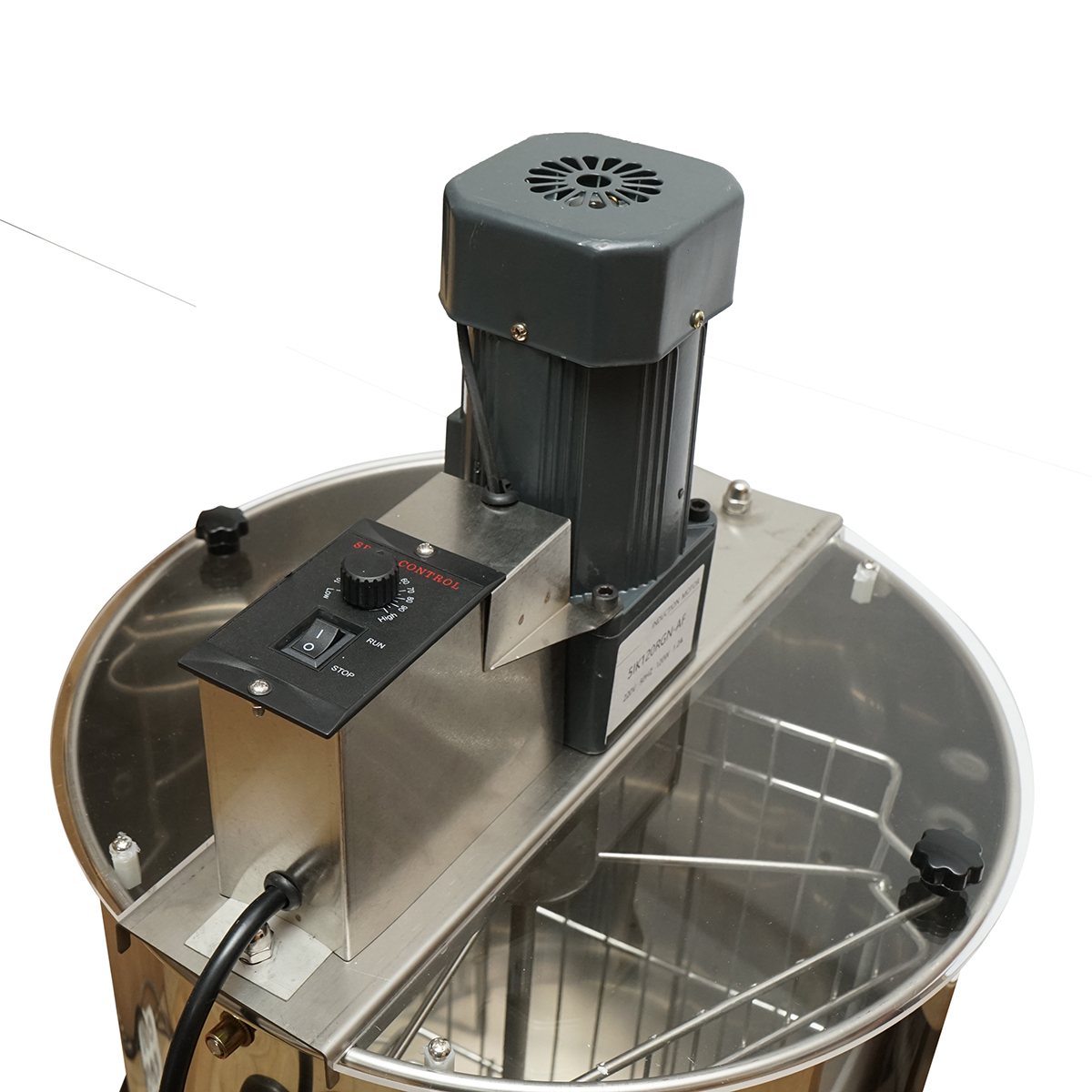 Centrifuga apicola electrica 120W 220V, extractor miere din inox cu 3 rame - imagine 5